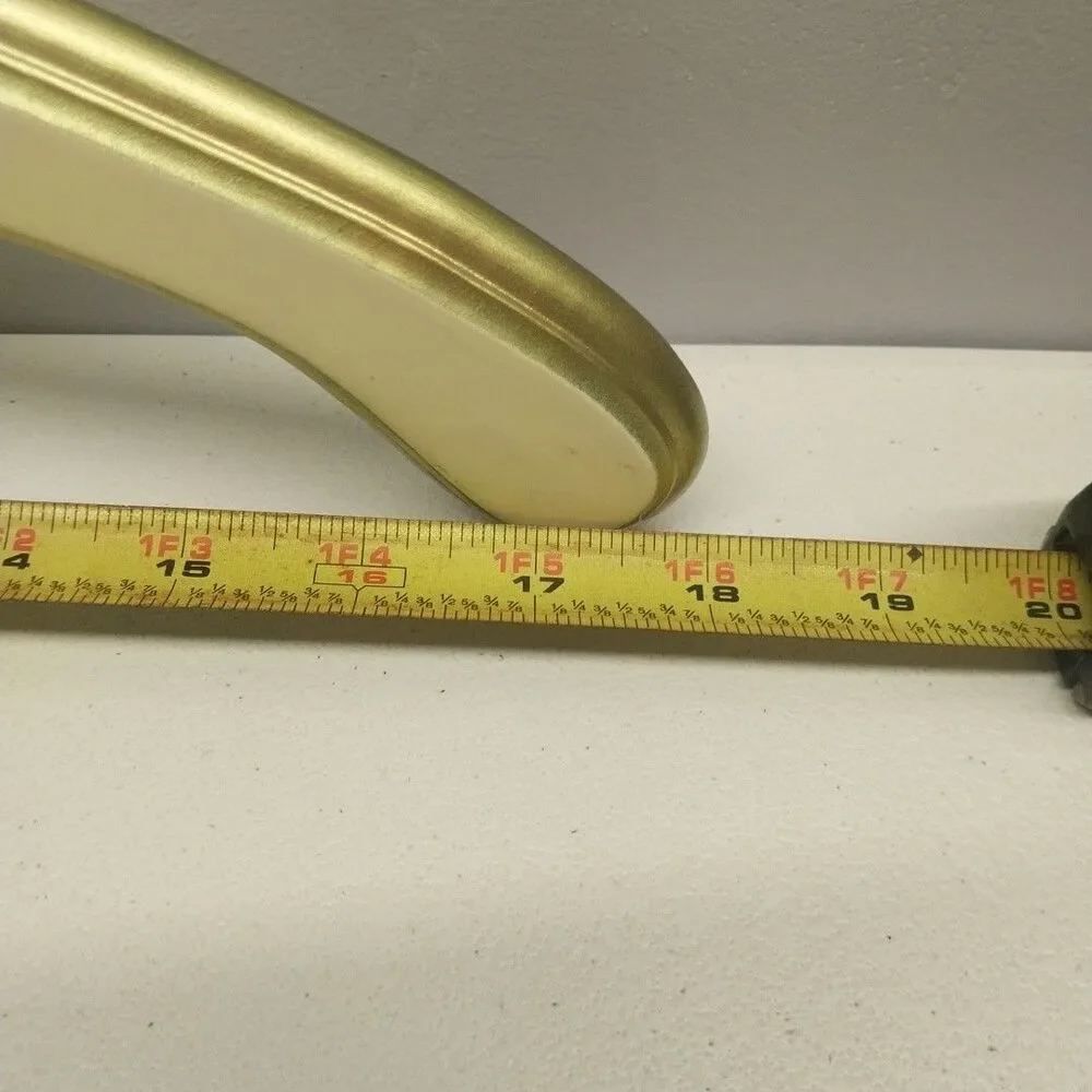 Vintage Wood Cameo Clothes Hanger Hollywood Regency Cream Gold Decorative Closet